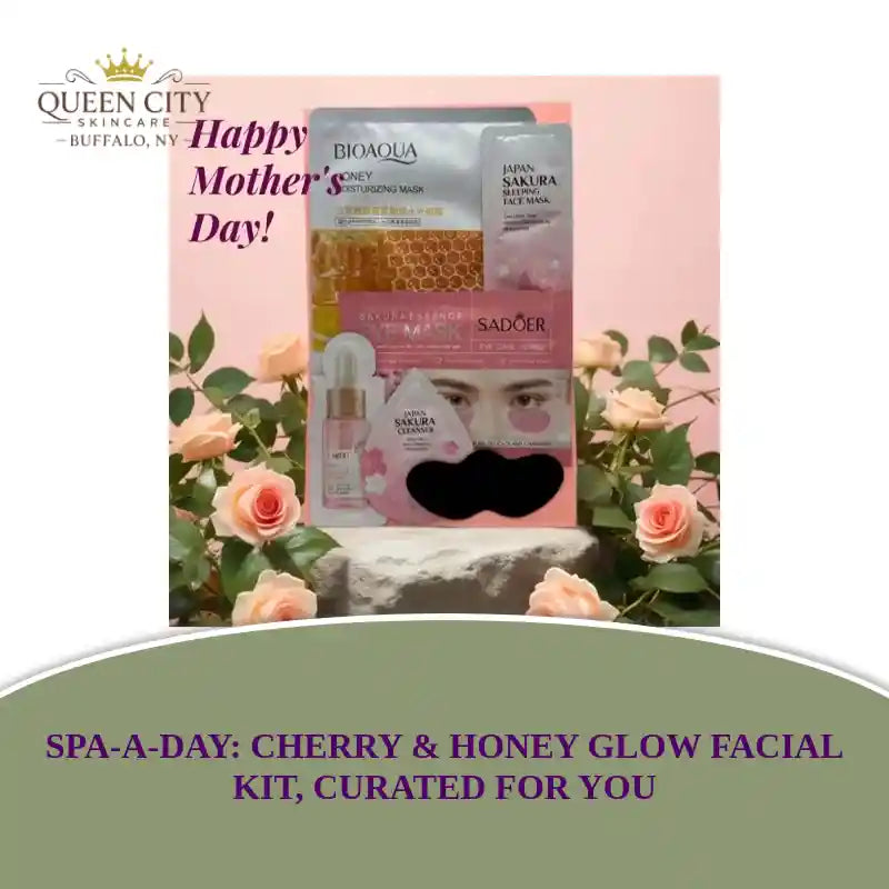 Nourishing Cherry Blossom and Honey Glow Facial Kit for Spa Night