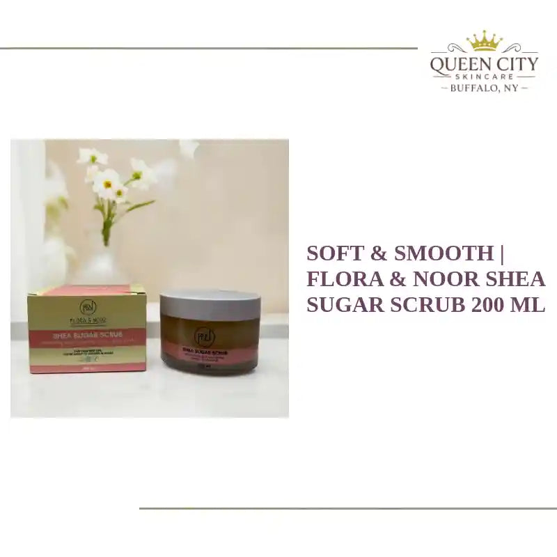 Soft &amp; Smooth | Flora &amp; Noor Shea Sugar Scrub 200 ml by@Outfy