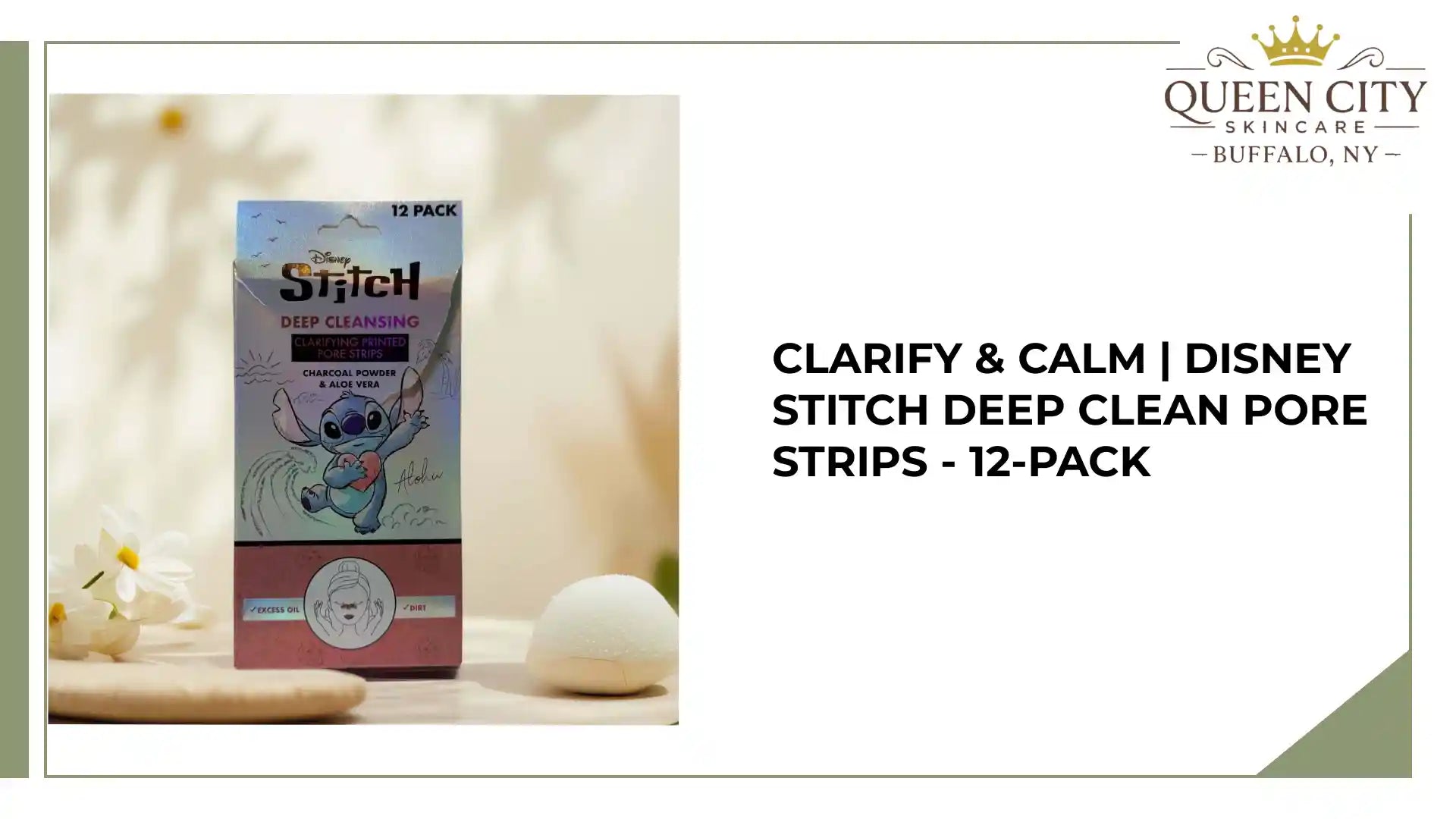 Clarify &amp; Calm | Disney Stitch Deep Clean Pore Strips - 12-Pack by@Outfy