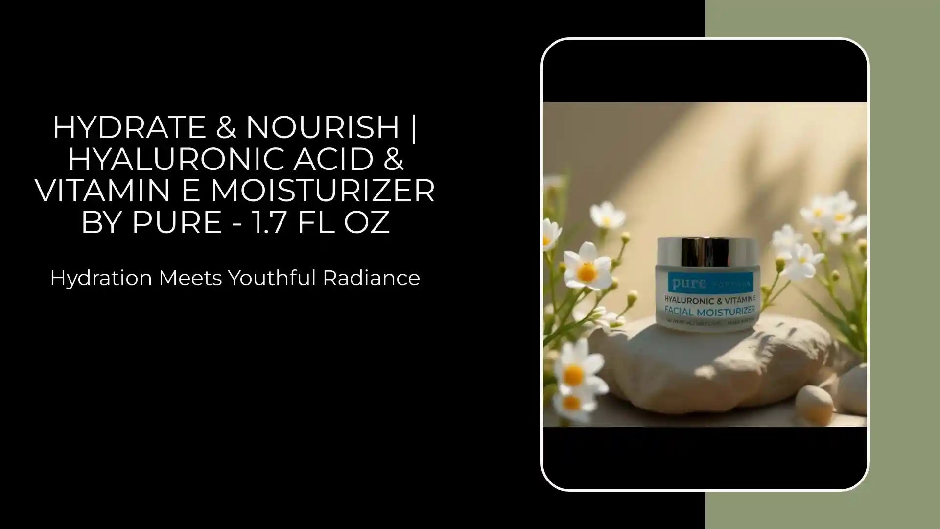 Hydrate &amp; Nourish | Hyaluronic Acid &amp; Vitamin E Moisturizer by PURE - 1.7 fl oz by@Outfy