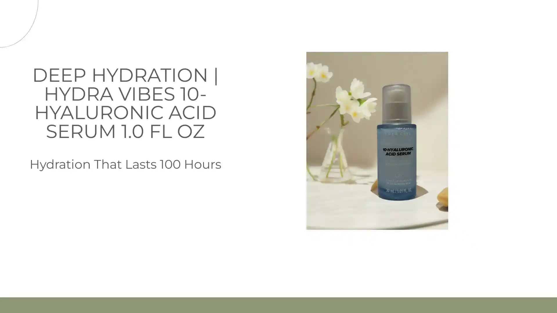 Deep Hydration | Hydra Vibes 10-Hyaluronic Acid Serum 1.0 fl oz by@Outfy