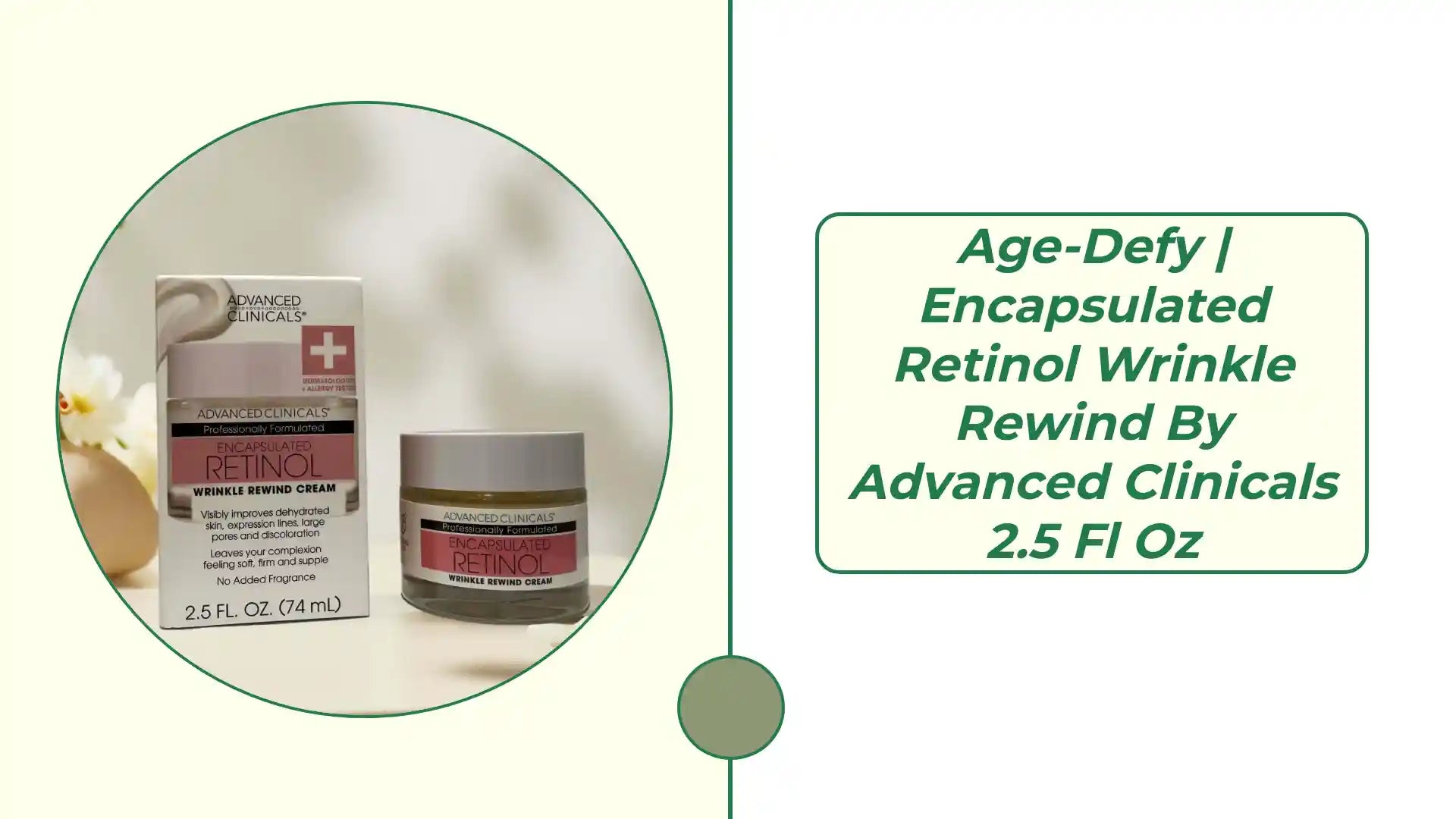 Age-Defy | Encapsulated Retinol Wrinkle Rewind by Advanced Clinicals 2.5 fl oz by@Outfy
