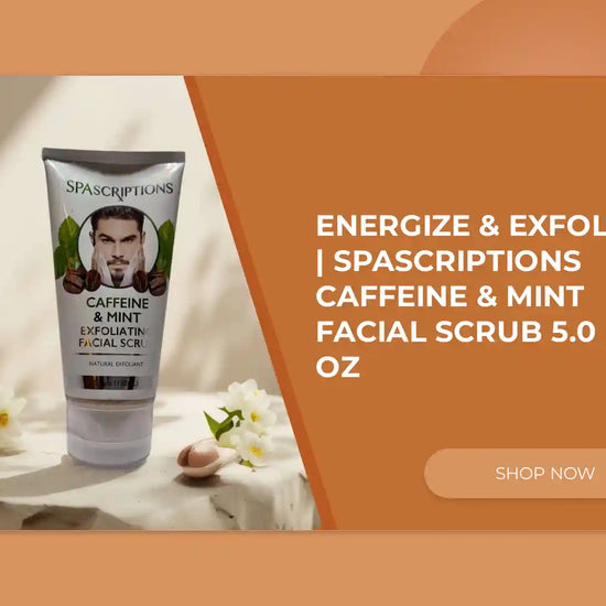 Energize &amp; Exfoliate | Spascriptions Caffeine &amp; Mint Facial Scrub 5.0 fl oz by@Outfy