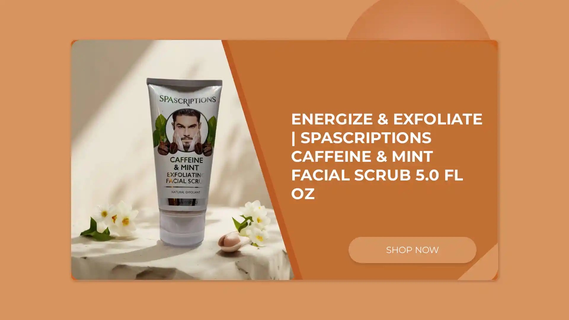 Energize &amp; Exfoliate | Spascriptions Caffeine &amp; Mint Facial Scrub 5.0 fl oz by@Outfy