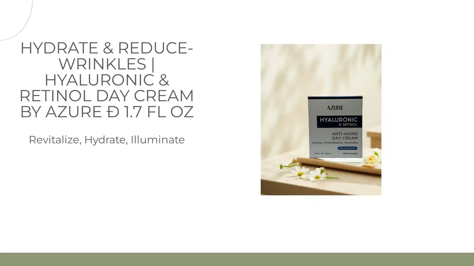 Hydrate &amp; Reduce-Wrinkles | Hyaluronic &amp; Retinol Day Cream by Azure &ETH; 1.7 fl oz by@Outfy