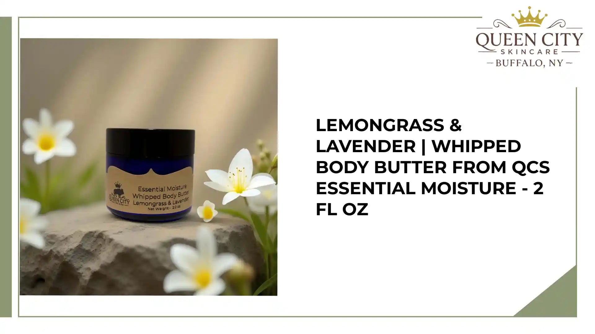 Lemongrass &amp; Lavender | Whipped Body Butter from QCS Essential Moisture - 2 fl oz by@Outfy