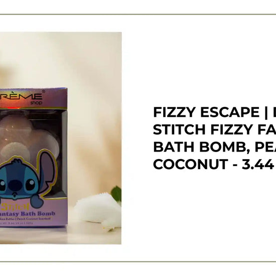 Fizzy Escape | Disney&#039;s Stitch Fizzy Fantasy Bath Bomb, Peach Coconut - 3.44 oz by@Outfy