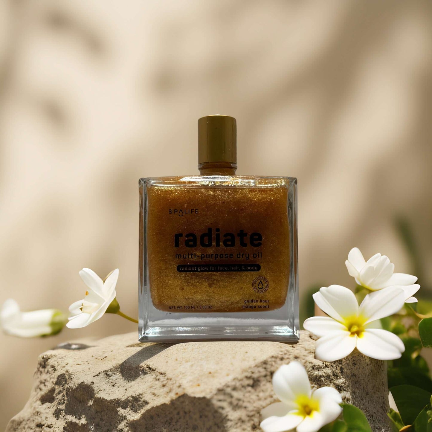 Radiant Glow & Tropical Moisture | Radiate Dry Oil by SpaLife – 3.4 fl oz