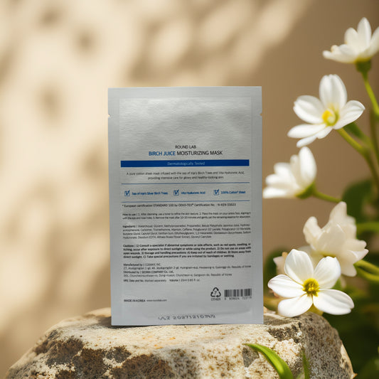 Deep Hydration | Birch Juice Facial Sheet Mask by Round Lab – 0.84 fl oz