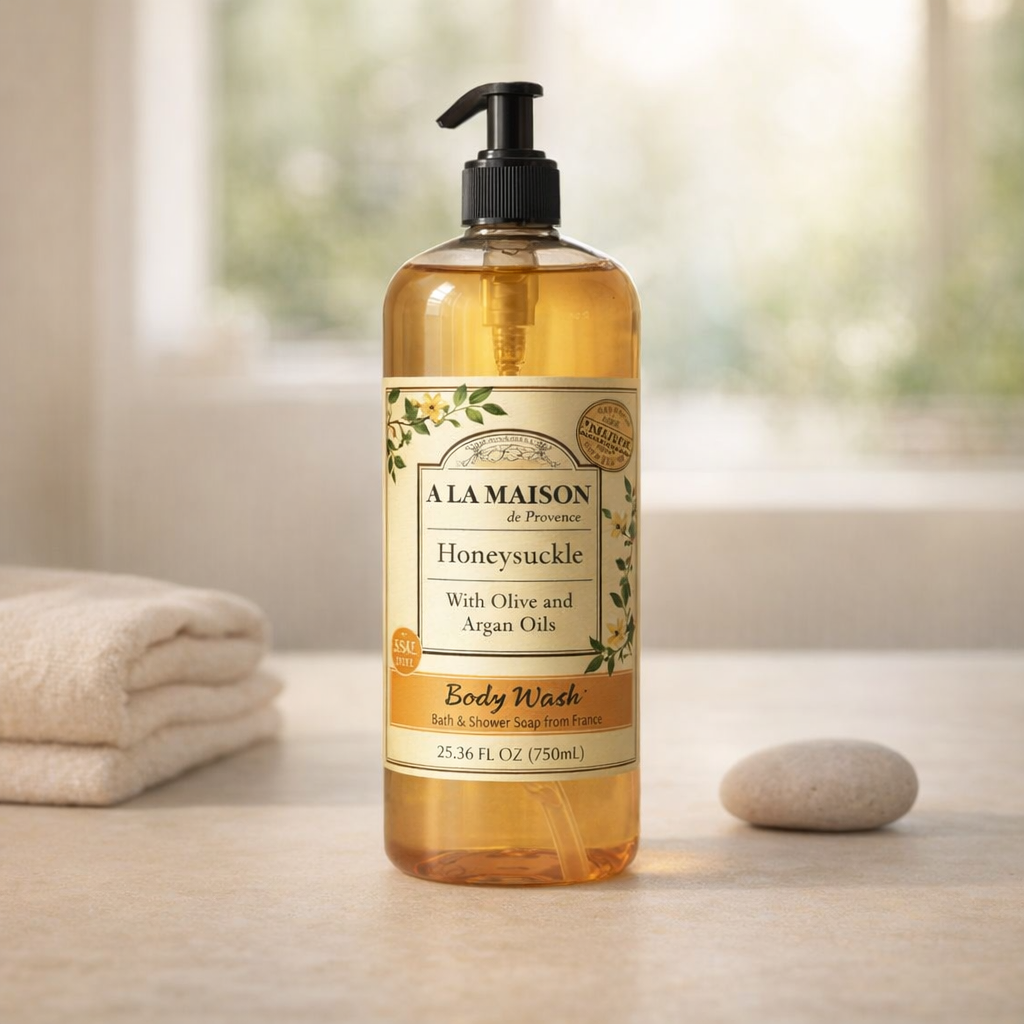 Gentle Cleanse | Honeysuckle Body Wash by A LA MAISON de Provence – 25.36 fl oz