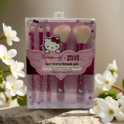 Soft-Focus Finish | Luv Wave Brush Set by Crème Shop x Hello Kitty – 5pc