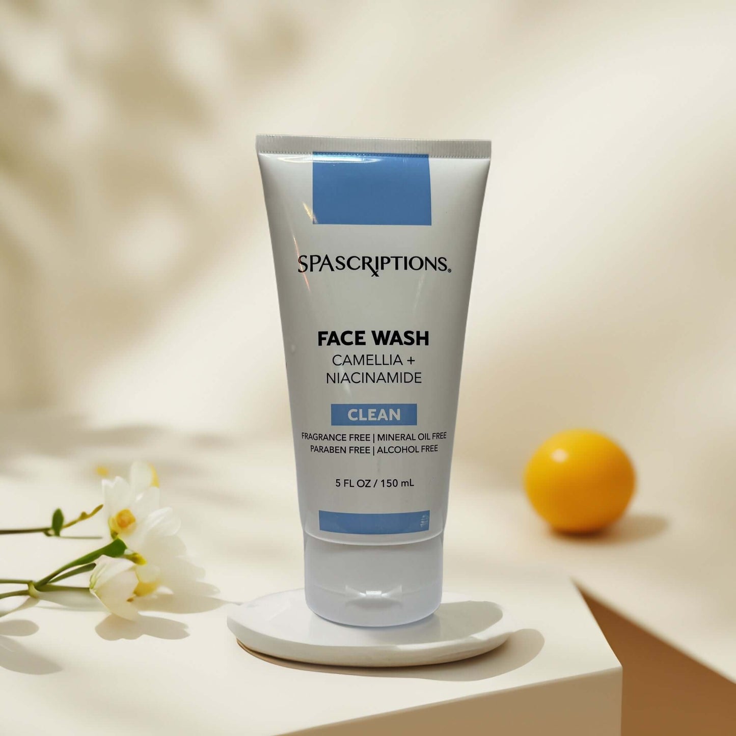 Clarify & Cleanse | Camellia + Niacinamide Face Wash by SpaScriptions – 5 fl oz