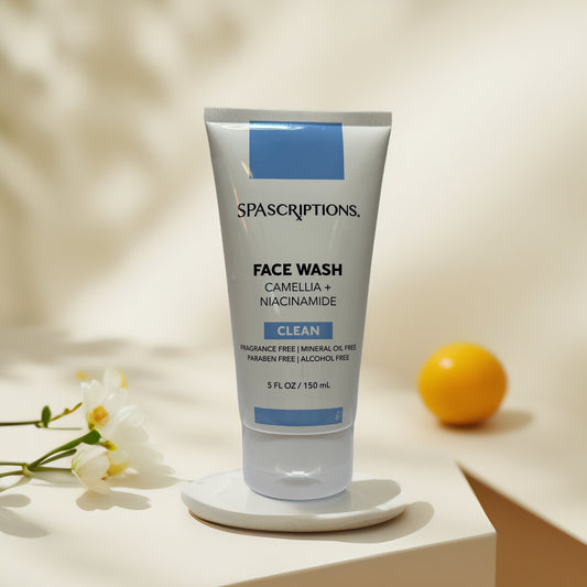 Clarify & Cleanse | Camellia + Niacinamide Face Wash by SpaScriptions – 5 fl oz