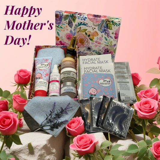 Spring Showers Premium Skincare Kit Full Hydration Self - Care Gift Box 24 pieces - Queen City Skincare