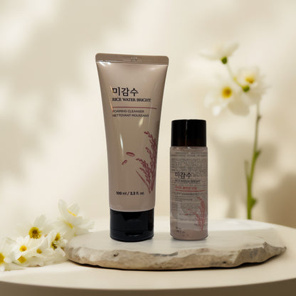 Brightening Cleanse | Rice Water Cleanser  Set, by The Face Shop - 5.2 fl oz