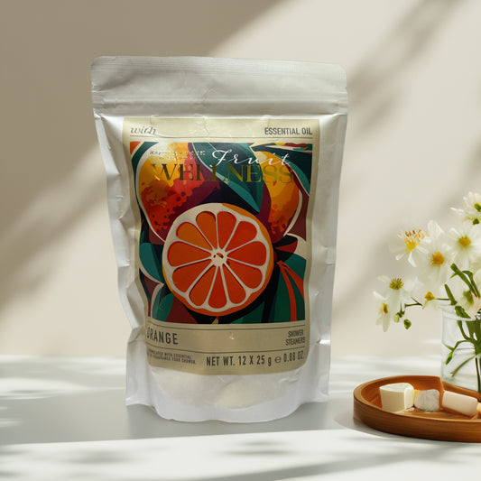 Uplifting & Aromatic | Orange Shower Steamers by Asquith & Somerset – 10.6 oz