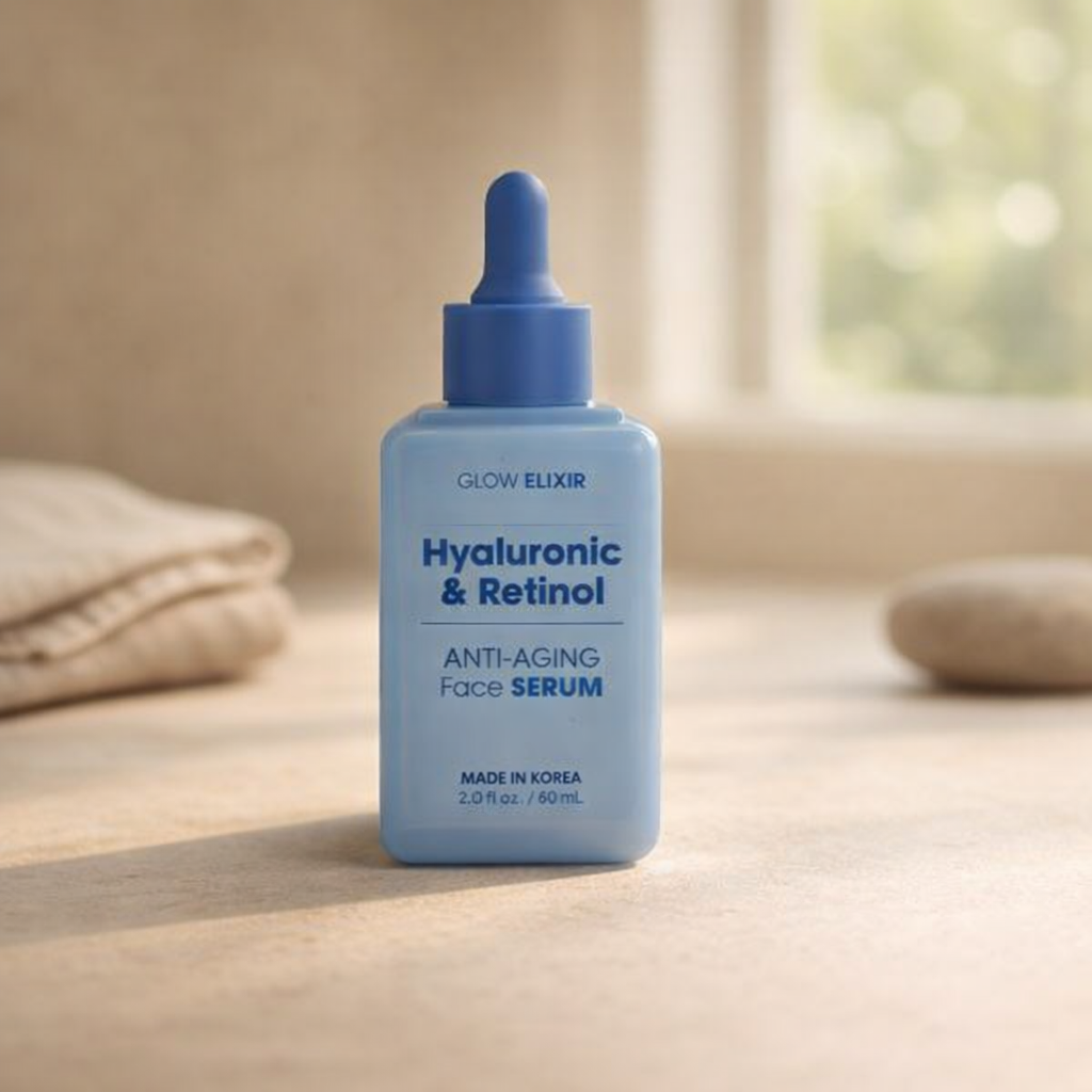 Anti-Aging | Hyaluronic & Retinol by GLOW ELIXIR – 2.02 fl oz