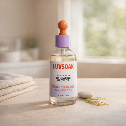 Glass Skin | Mango Sticky Rice Glow Oil by LUVSOAK – 4 oz