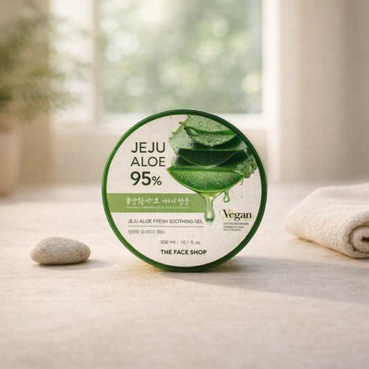 Soothing | Jeju Aloe Soothing Gel by THE FACE SHOP – 10.1 fl oz