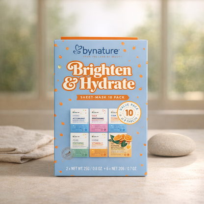 Brightening & Hydrating | Sheet Mask by bynature – 0.8 fl oz