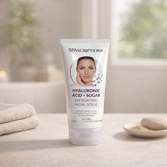 Brighten & Smooth | Spascriptions Hyaluronic Acid & Sugar Exfoliating Scrub