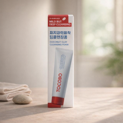 Deep Cleansing | Coconut Clay Cleansing Foam by TOCOBO – 5.07 fl oz