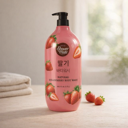 Hydrating | Strawberry Body Wash by Shower Mate – 40.57 fl oz