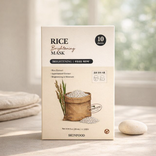 Brightening | Rice Brightening Mask by SKINFOOD – 0.84 fl oz