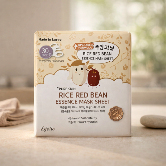 Hydrating | Rice Red Bean Essence Mask Sheet by esfolio – 13.53 fl oz