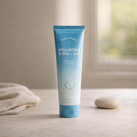 Clarify & Smooth | Radiant Beauty Hyaluronic & BHA & AHA Scrub 5.1 fl oz