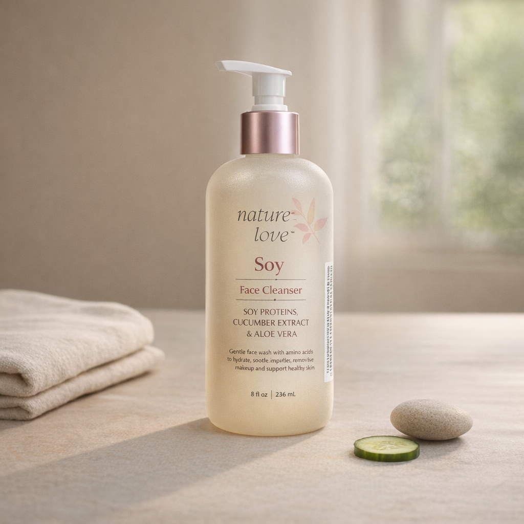 Gentle Cleanse | Soy Face Cleanser by nature love – 8 fl oz