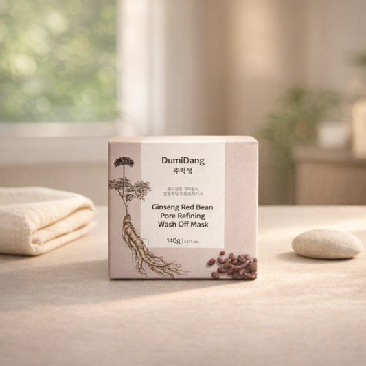 Pore Refining | Ginseng Red Bean Wash Off Mask by DumiDang – 4.9 fl oz
