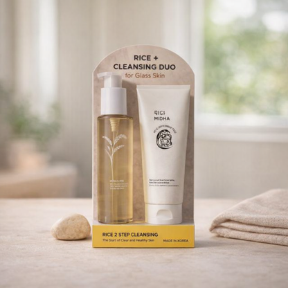 Deep Clean & Gentle Exfoliation | Rice Cleansing Duo by MIDHA – 5.07 fl oz
