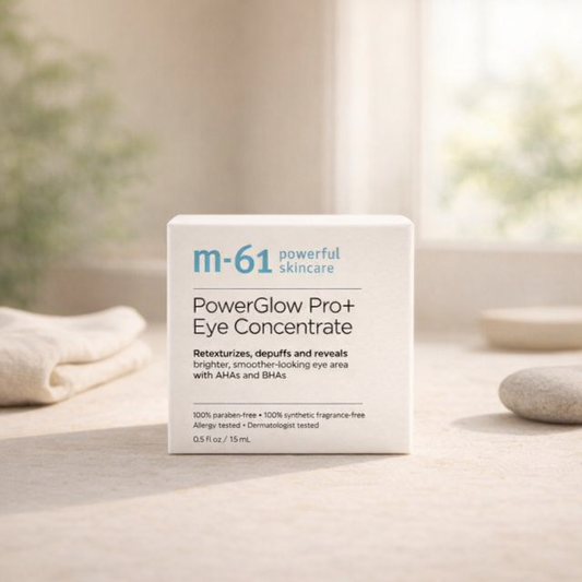 Brightening & Depuffing | PowerGlow Pro+ Eye Concentrate by m-61 – 0.5 fl oz