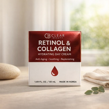 Hydrating | Retinol & Collagen Day Cream by CB CLEAR – 1.69 fl oz