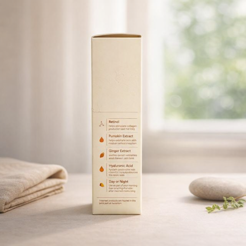 Smooths & Hydrates | Plump-Kin Retinol Body Serum by TONYMOLY – 4.05 fl oz