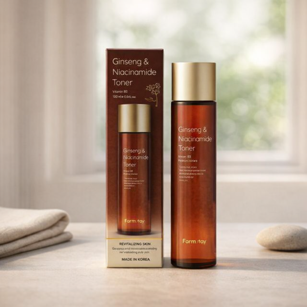 Brightening | Ginseng & Niacinamide Toner by Farmstay – 5.07 fl oz
