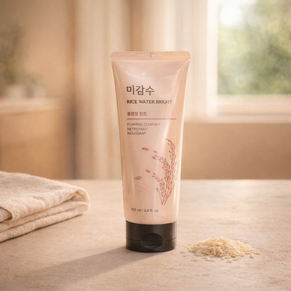 Brightening Cleanse | Rice Water Foaming Facial Cleanser from The Face Shop – 5.0 fl oz