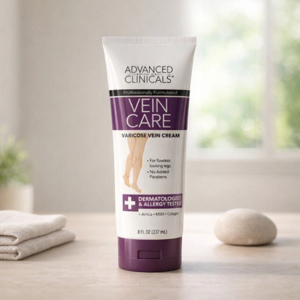 Soothes & Supports Veins | Vein Care Cream by Advanced Clinicals – 8 fl oz