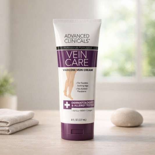 Soothes & Supports Veins | Vein Care Cream by Advanced Clinicals – 8 fl oz