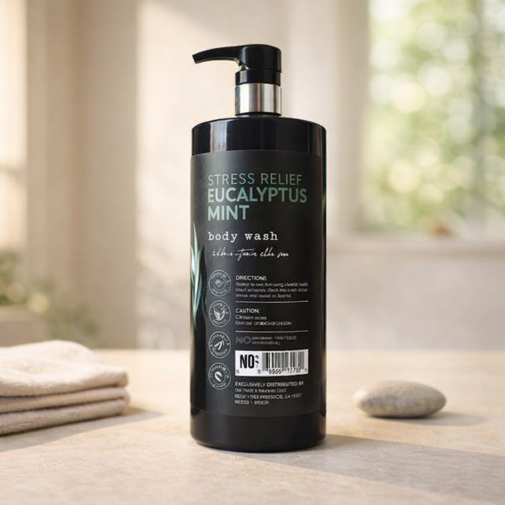 Stress Relief | Eucalyptus Mint Body Wash by Botanic Therapy – 32 fl oz