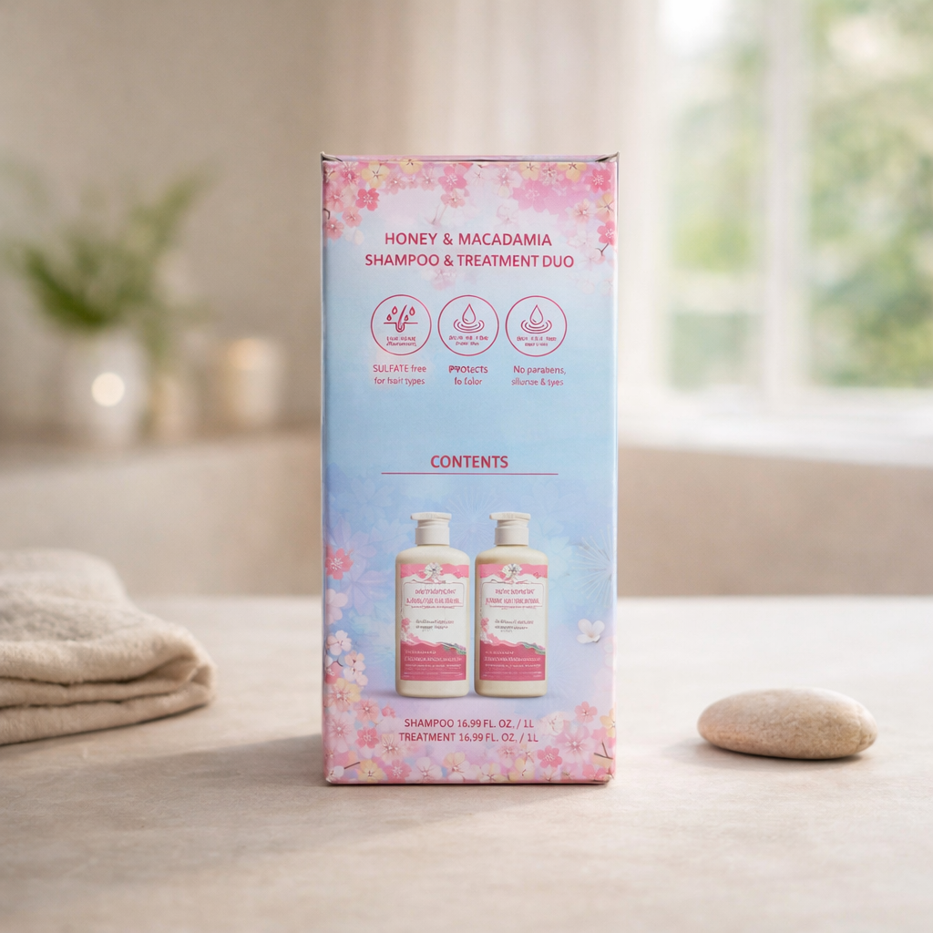 Cherry Blossom | Shampoo & Treatment by Honey & Macadamia – 16.90 fl oz