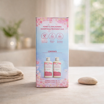 Cherry Blossom | Shampoo & Treatment by Honey & Macadamia – 16.90 fl oz