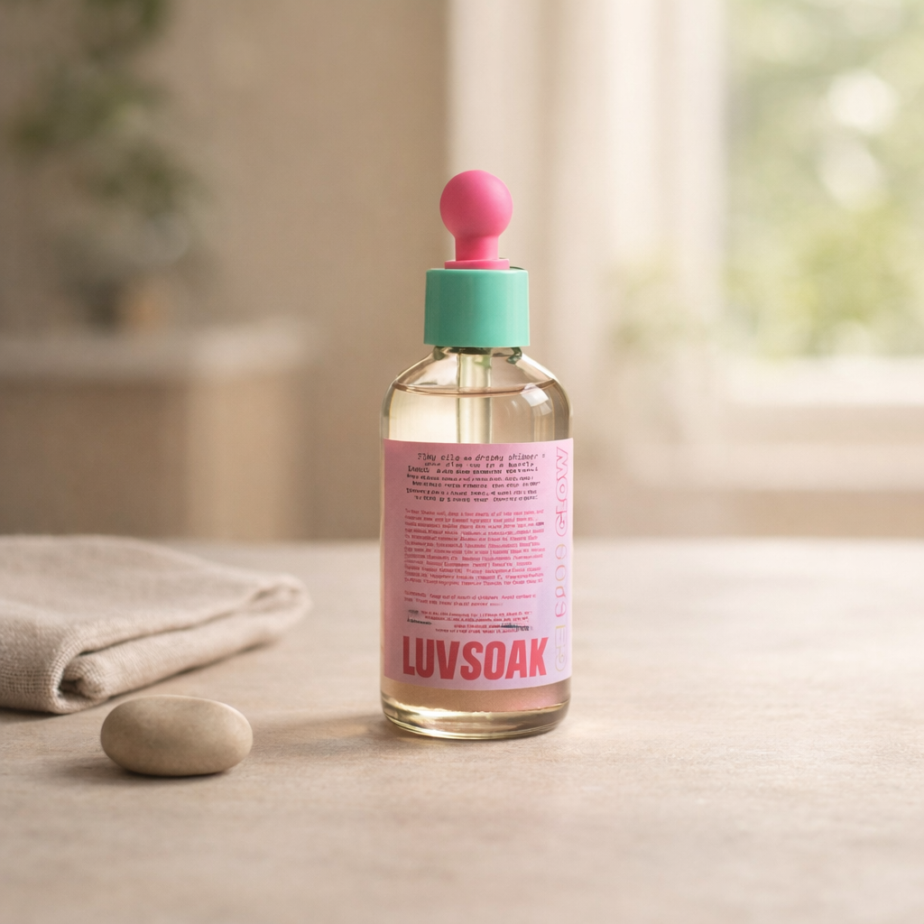 Hydrating Glow | Pink Guava Glass Skin Glow Oil by LUVSOAK – 4 fl oz