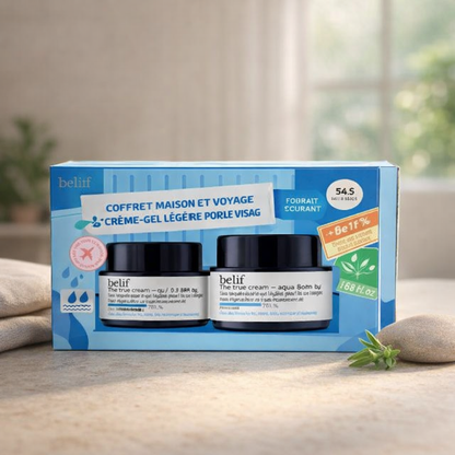 Hydrating | Aqua Bomb Home & Away Set by belif 	6 1.69 fl oz