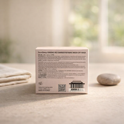 Pore Refining | Ginseng Red Bean Wash Off Mask by DumiDang – 4.9 fl oz