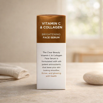 Brightening | Vitamin C & Collagen Face Serum by Clear Beauty – 1.69 fl oz