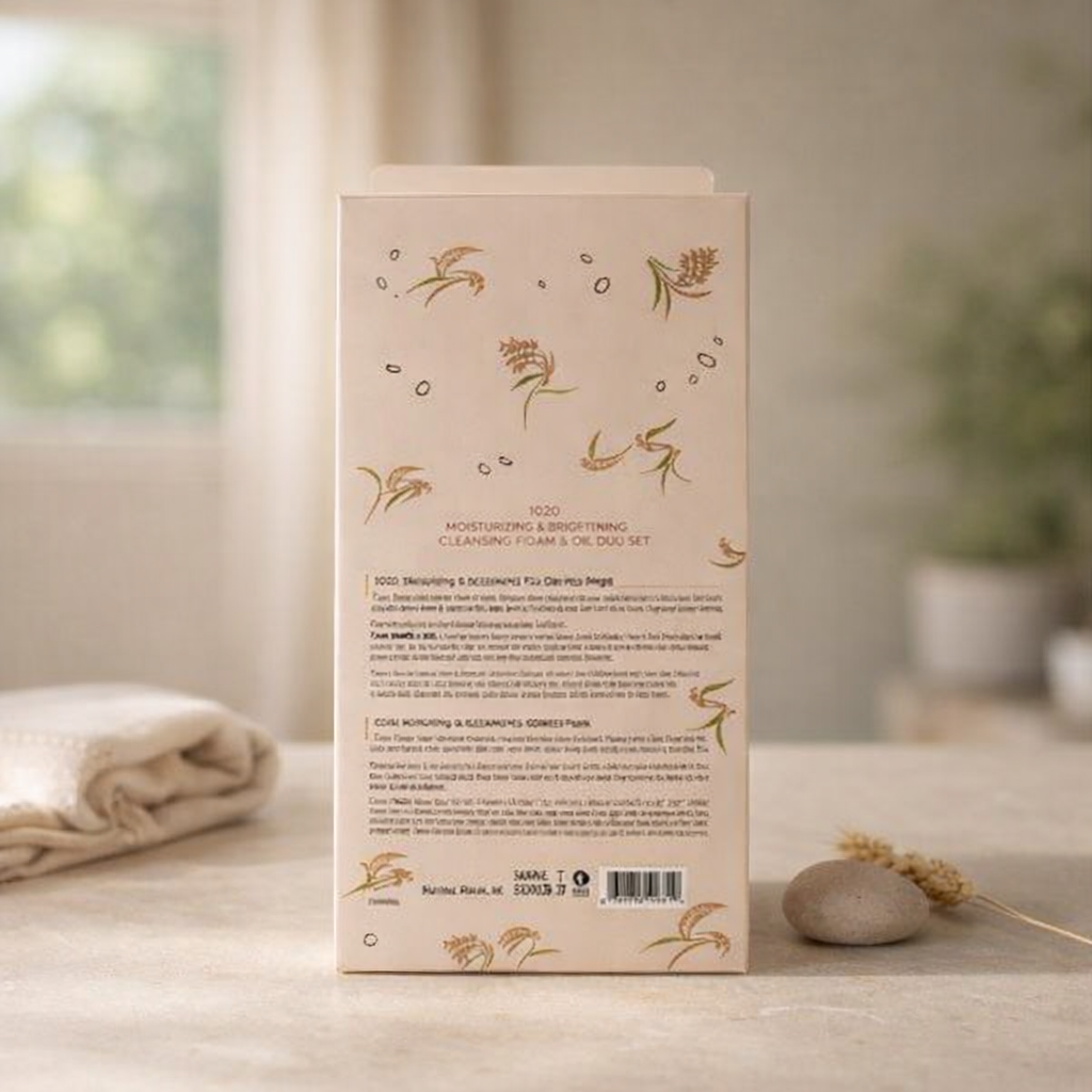 Moisturizing & Brightening | Rice Cleansing Set by SOOU – 6.76 fl oz