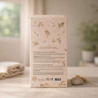 Moisturizing & Brightening | Rice Cleansing Set by SOOU – 6.76 fl oz