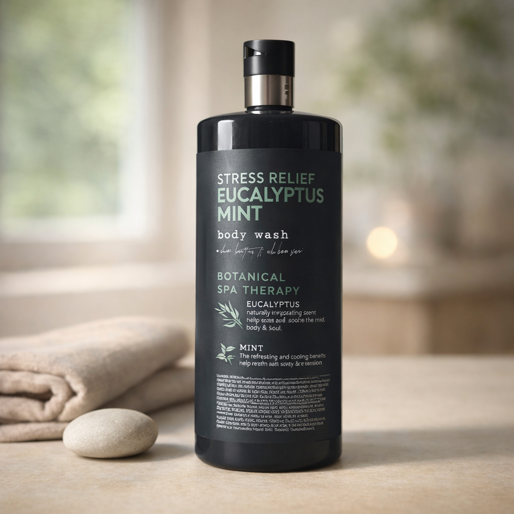 Stress Relief | Eucalyptus Mint Body Wash by Botanic Therapy – 32 fl oz